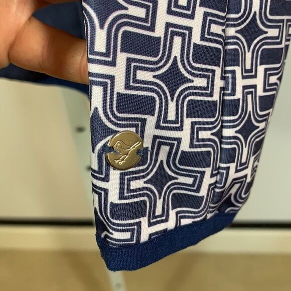 GIRLS GOLF Women’s ‘Golf Star’ Sequin Detail Zip Up Jacket Blue Size Small - Picture 7 of 10